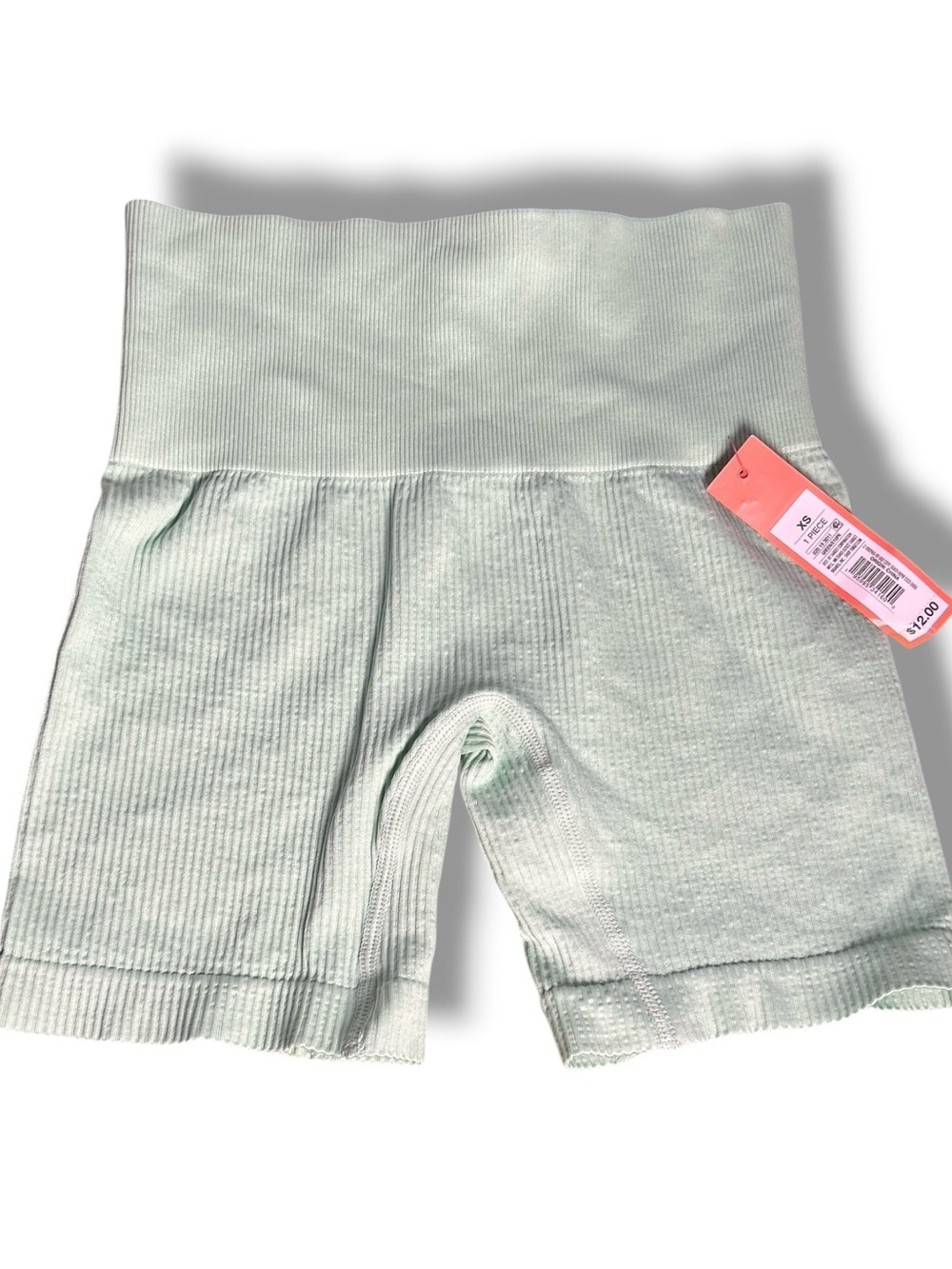 Colsie Green Ribbed Biker Shorts Size XS - “Lana”
